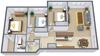 Sterling Park Apartments | Three Bedroom | Plan 31A Sterling Park Apartments | Three Bedroom | Plan 31A